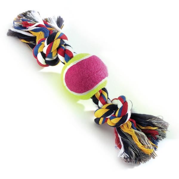 DOG TOY CAMON BALLE EN OS DE COTON*30CM*200G