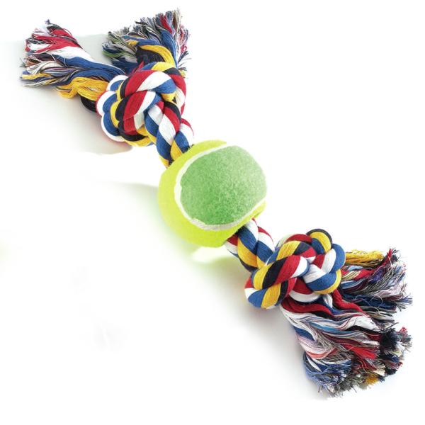 DOG TOY CAMON BALLE EN OS DE COTON*38CM*320G