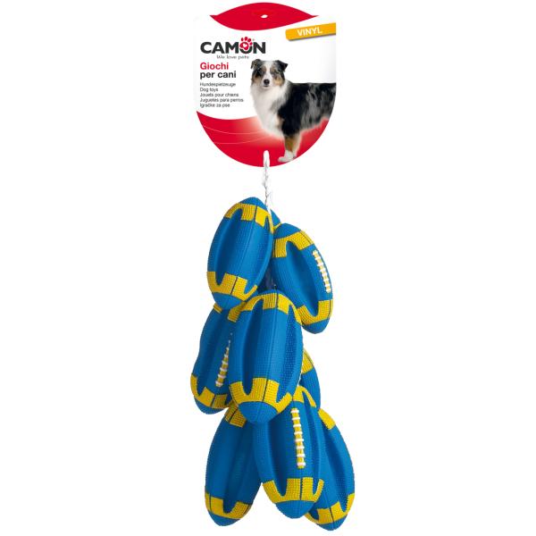 DOG TOY CAMON BALLE DE RUGBY 18/23CM