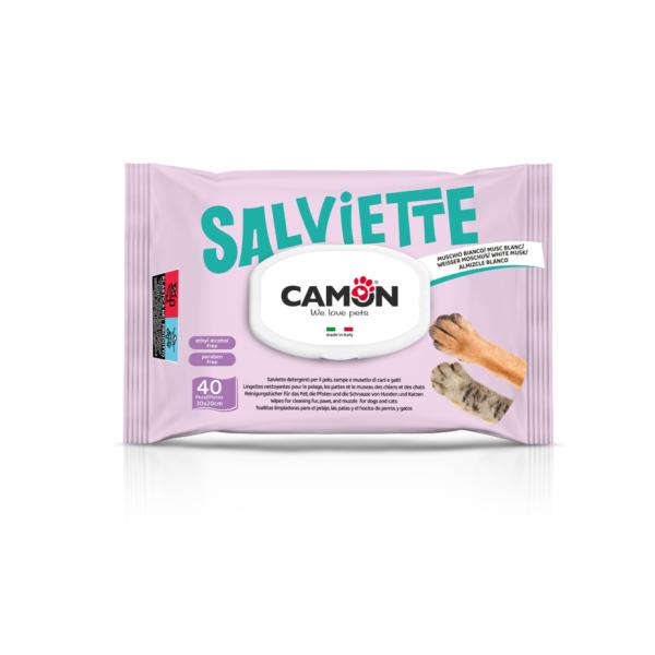 LINGETTES NETTOYANTES CAMON MUSC BLANC 40 PCS