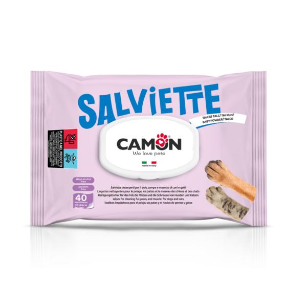 LINGETTES NETTOYANTES CAMON TALC 40 PCS