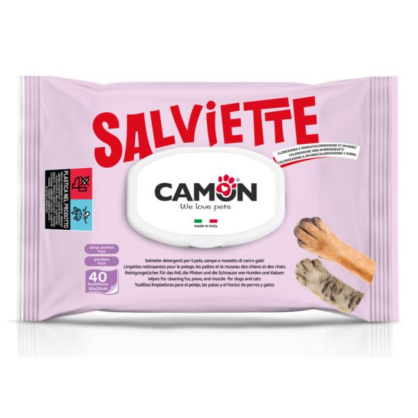LINGETTES NETTOYANTES CAMON A LA MYRRHE ET A LA CHLORHEXIDINE 40 PCS