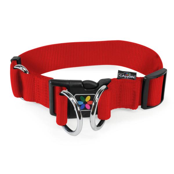COLLIER CHIEN NYLON CAMON XL 38X490/710MM ROUGE