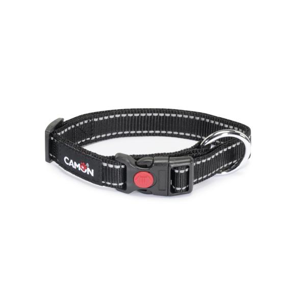 COLLIER CHIEN CAMON REFLEXE  20MM X 33/53CM - NOIR
