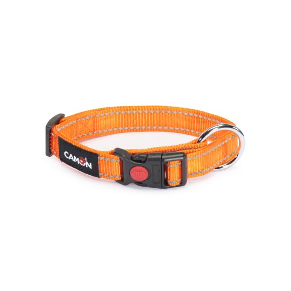 COLLIER CHIEN CAMON REFLEXE  25MM X 42/68CM - ORANGE