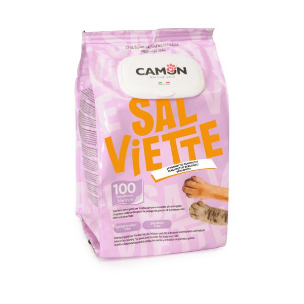 LINGETTES NETTOYANTES CAMON BERGAMOTE 100 PCS