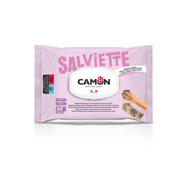 LINGETTES NETTOYANTES CAMON A LA BRISE FLORALE 40 PCS