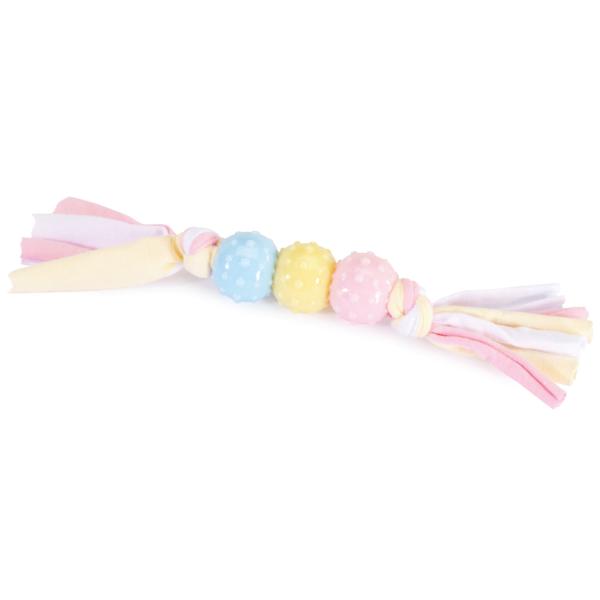 DOG TOY CAMON EN TPR AVEC DES NOEUDS 21CM