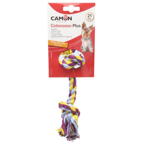 DOG TOY CAMON CORDE DE JEU A 2 NOEUDS 210MM 60/65G