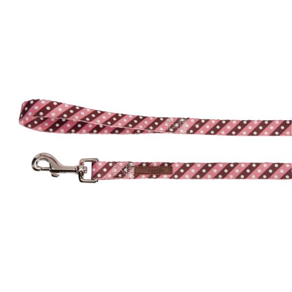 LAISSE NYLON CAMON POIS ROSE 15X1200MM