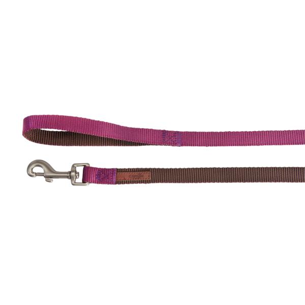 LAISSE NYLON CAMON PREM BIC MARRON/FUCHSIA 20X1200MM