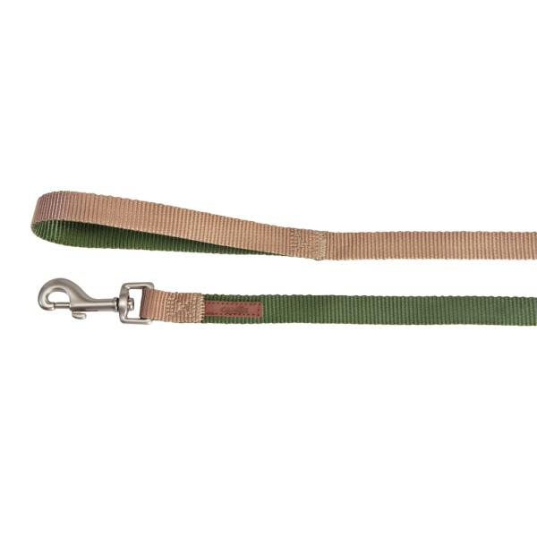 LAISSE NYLON CAMON PREM BIC VERT/ECRU 20X1200MM
