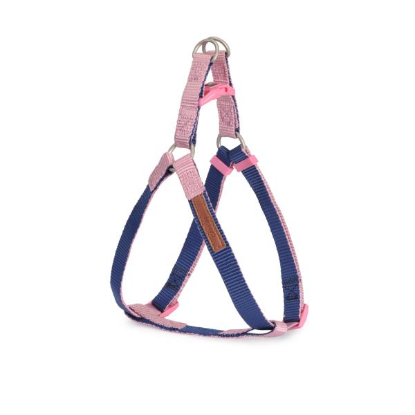 HARNAIS  NYLON CAMON ONE TOUCH BICOLORE BLEU/ROSE 10X250X400MM