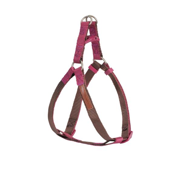 HARNAIS  NYLON CAMON ONE TOUCH BICOLORE MARRON/FUCHSIA 20X450X750MM