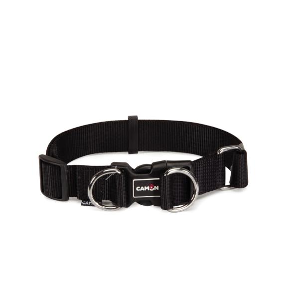 COLLIER CHIEN NYLON CAMON L 30X490/710MM NOIR