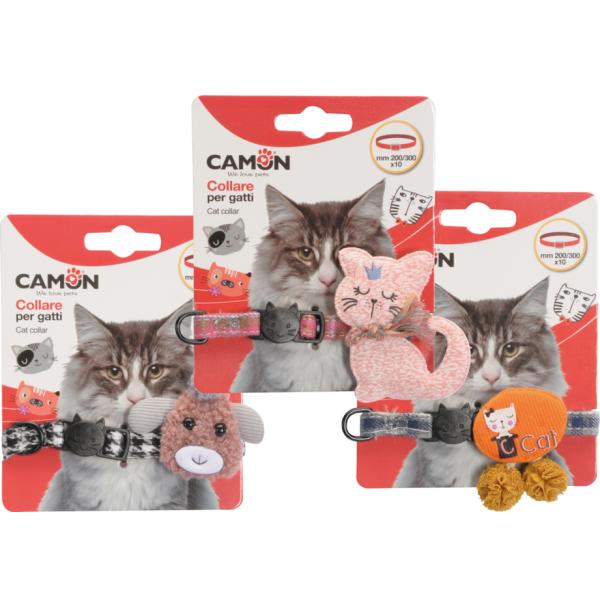 COLLIER CHAT CAMON  DECORE 10X200/300MM MIX 2