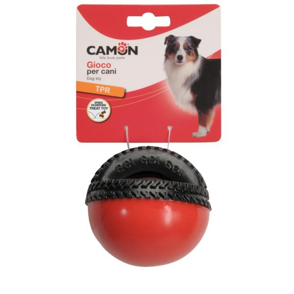 JOUETS POUR CHIEN CAMON BALLE DE FRIANDISES EN TPR 9CM