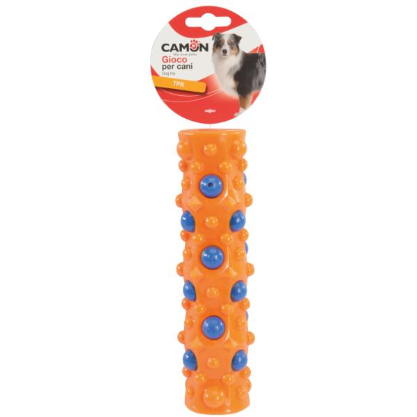 JOUETS POUR CHIEN CAMON CYLINDRE GEOMETRIQUE TPR 20CM