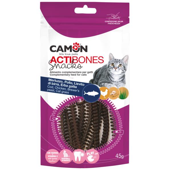 CAT MORUE ET POULET ACTIBONES -45G