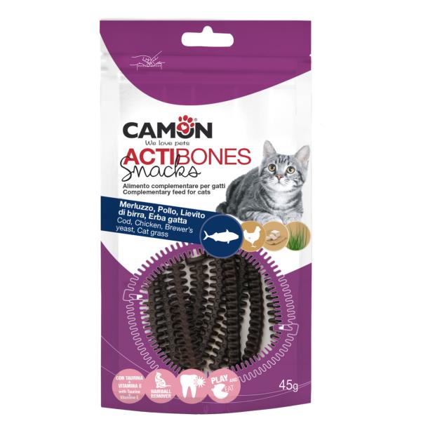 CAT ACTIBONES DE MORUE ET SAUMON -45G