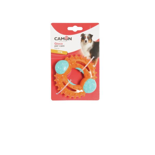 JOUETS POUR CHIEN CAMON ANNEAU AVEC POINTES TPR  10,5 CM