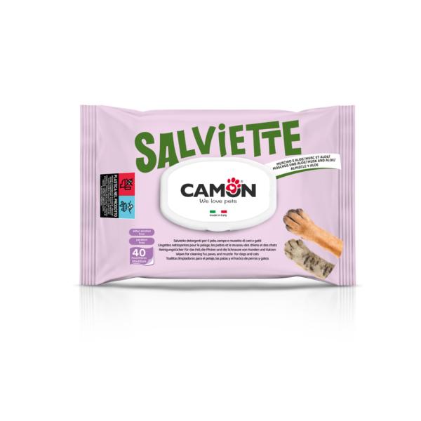 LINGETTES NETTOYANTES CAMON A L’ALOE VERA 40 PCS