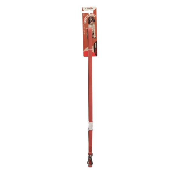 LAISSE NYLON CAMON 15X1200MM ROUGE BRIQUE