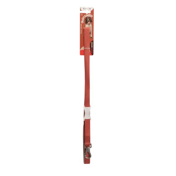 LAISSE NYLON CAMON 25X1200MM ROUGE BRIQUE