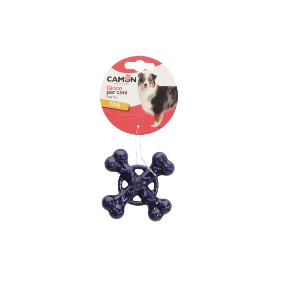JOUETS POUR CHIEN CAMON OS EN CROIX TPR 8,5 CM MIXED