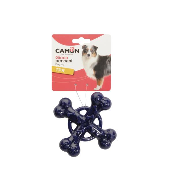 JOUETS POUR CHIEN CAMON OS EN CROIX TPR 12,5 CM MIXED