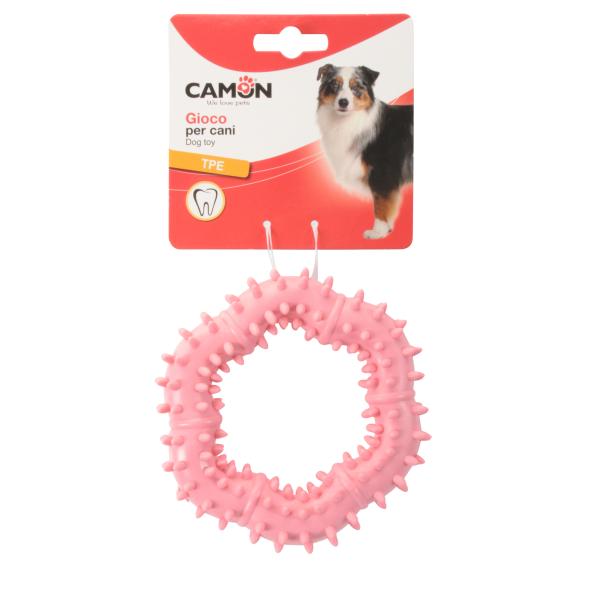 JOUETS POUR CHIEN CAMON HEXAGONE TPE 13 CM MIXED
