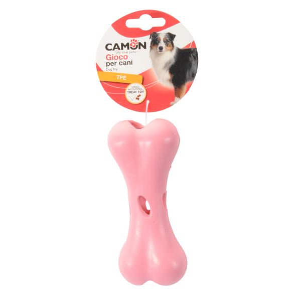 JOUETS POUR CHIEN CAMON OS A FRIANDISES TPE 14CM MIXED