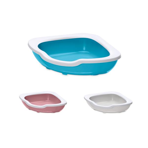 BAC A LITIERE AVEC BORD FRED MIXED 51 X 51 X 15,5