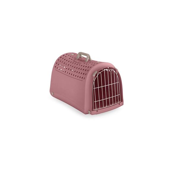 BOX DE TRANSPORT LINUS CABRIO ROSE  52,5 X 32 X 34,5