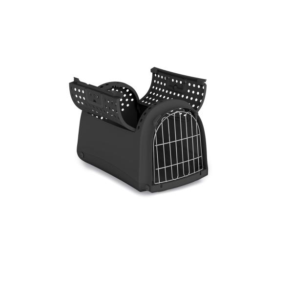 BOX DE TRANSPORT LINUS CABRIO NOIR  52,5 X 32 X 34,5