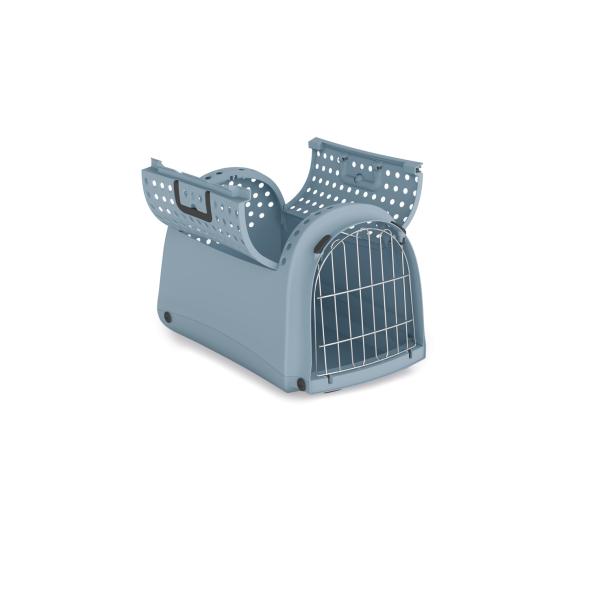 BOX DE TRANSPORT LINUS CABRIO BLEU  52,5 X 32 X 34,5