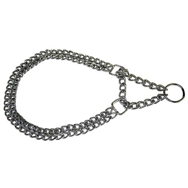 COLLIER 1/2 ETRANGLEUR CHROME 40 cm