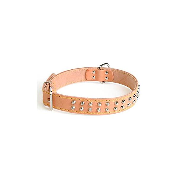 DOUBLE STUDDED COLLAR ENJOY60X3,3CM