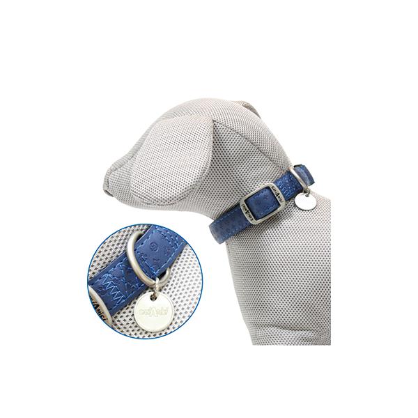 COLLIER MYLORD 20-30X10MM BLEU MARINE