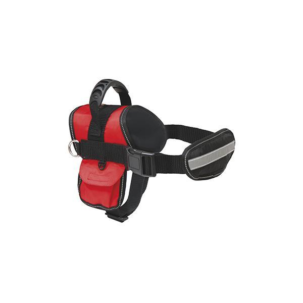 HARNESS HIKING SWAT 50-64cm RED AVEC LAISSE