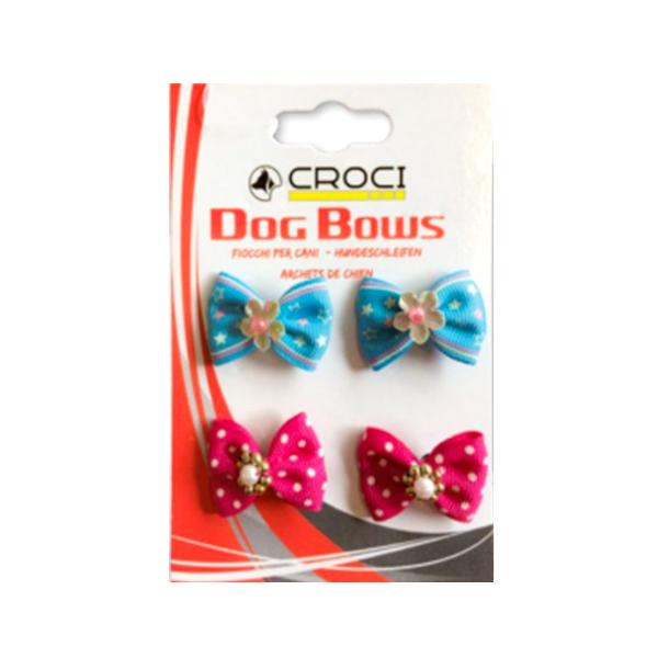 BOWS FOR DOGS WITH CLIP 2 4 PCS