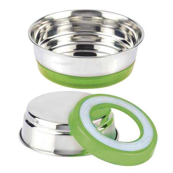 GAMELLE INOX FLUO VERT 200 ml.