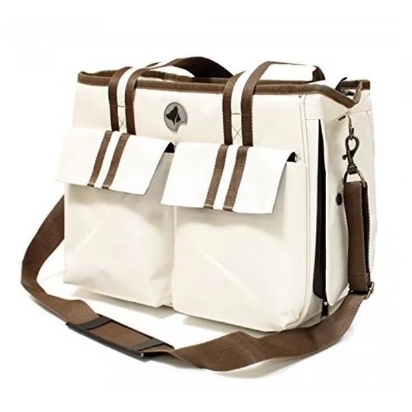 SAC ISABELLA MARRON/BEIGE 38x27,5x20