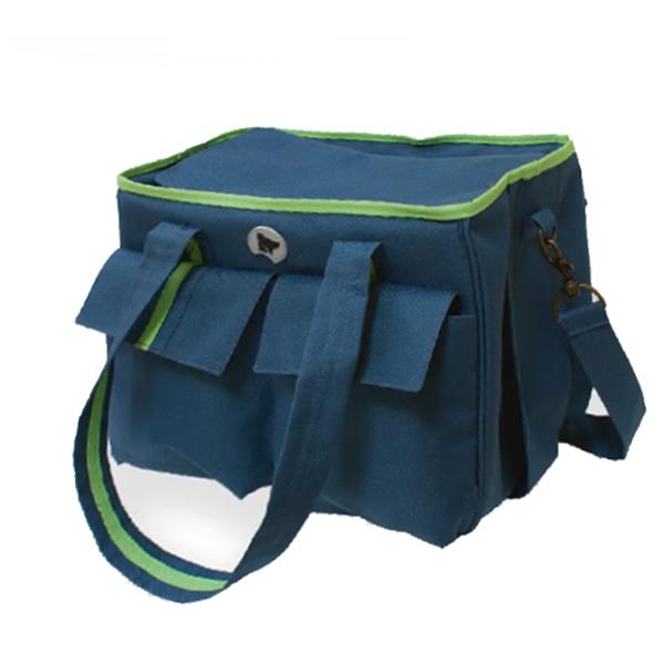 SAC ISABELLA BLEU/VERT 38x27,5x20 