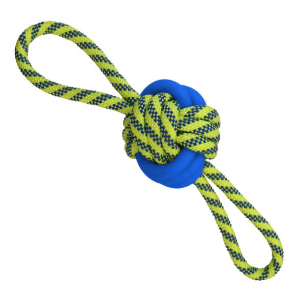 ROPE TOY IMPACT W/BALL HANDLE 30cm