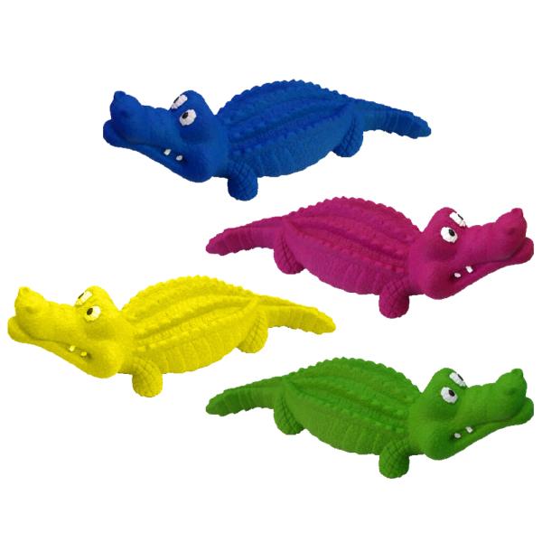 RUBBER TOY PANTON CROCO ASS.COL24x7,4x7cm 