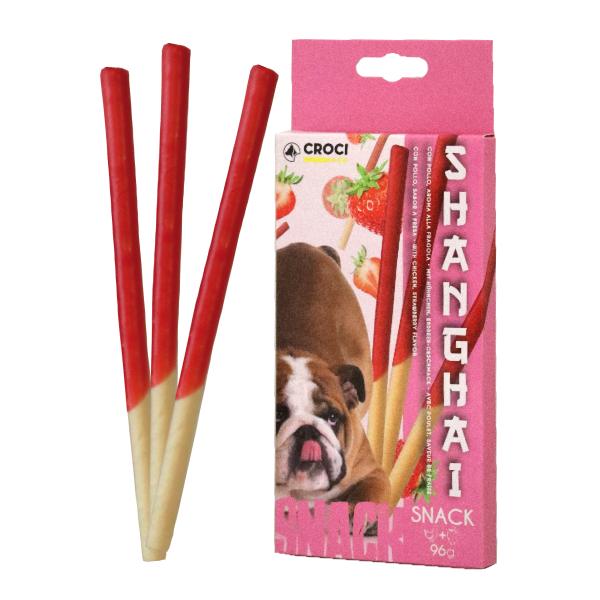 SHANGHAI DOG SNACK STRAWBERRY 96g