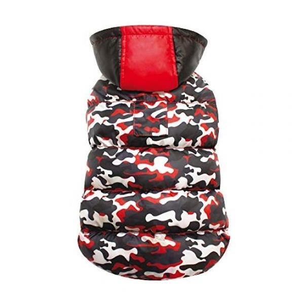 JACKET PADDED RED CAMOU 20 CM.