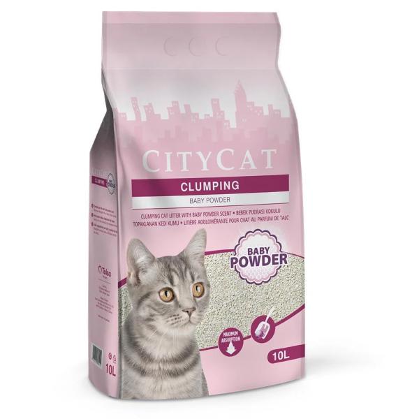 LIT CITYCAT AGG BABY POWDER 10L