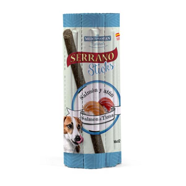 SERRANO STICK SAUMON  16PCS  192GR